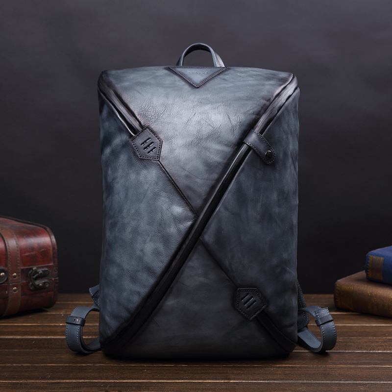 Leather Backpack Vintage - Neuer Vintage-Leder-Rucksack für Herren, Laptop-Tasche, modische
