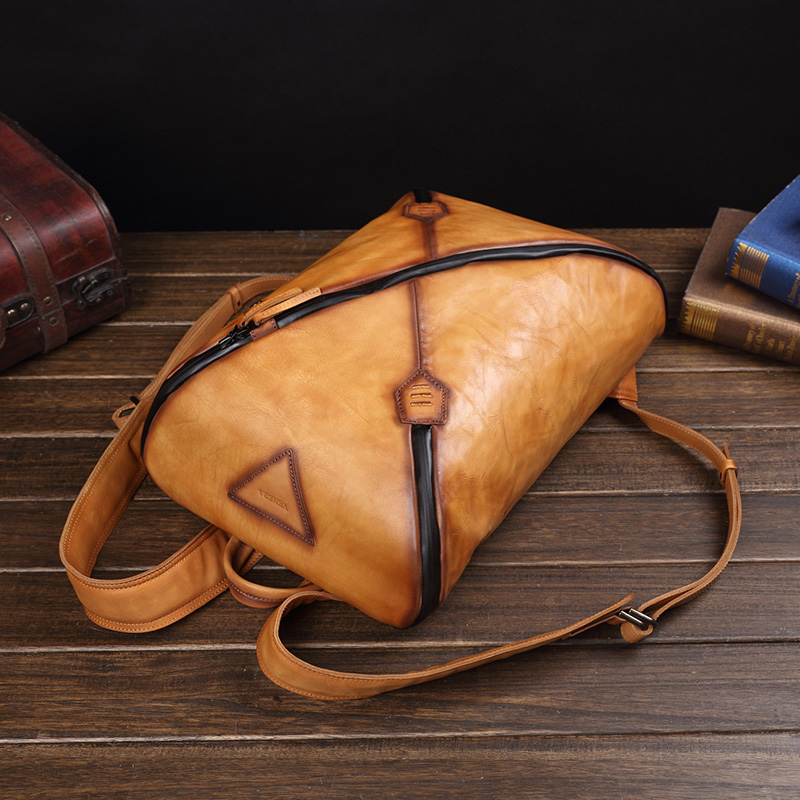 Neuer Vintage-Leder-Rucksack f – Leather Backpack Vintage Bewertung und Preis