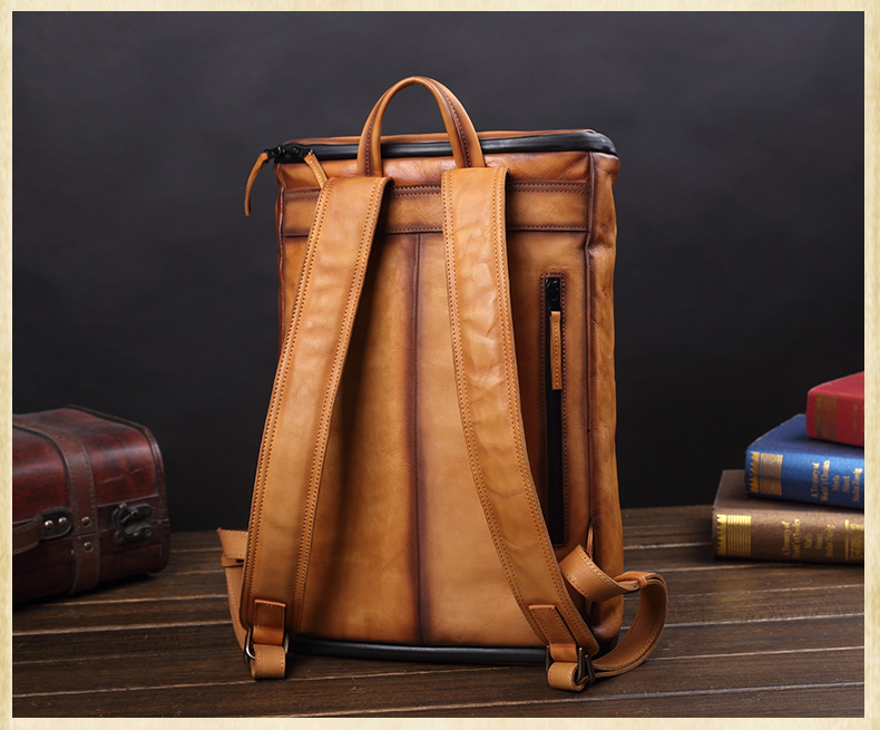 Neuer Vintage-Leder-Rucksack f – Leather Backpack Vintage Bewertung und Preis